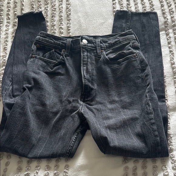 Abercrombie & Fitch Black Mom Jeans - Picture 1 of 3